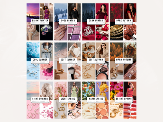 Editable 12 Seasonal Color Templates - Canva Link