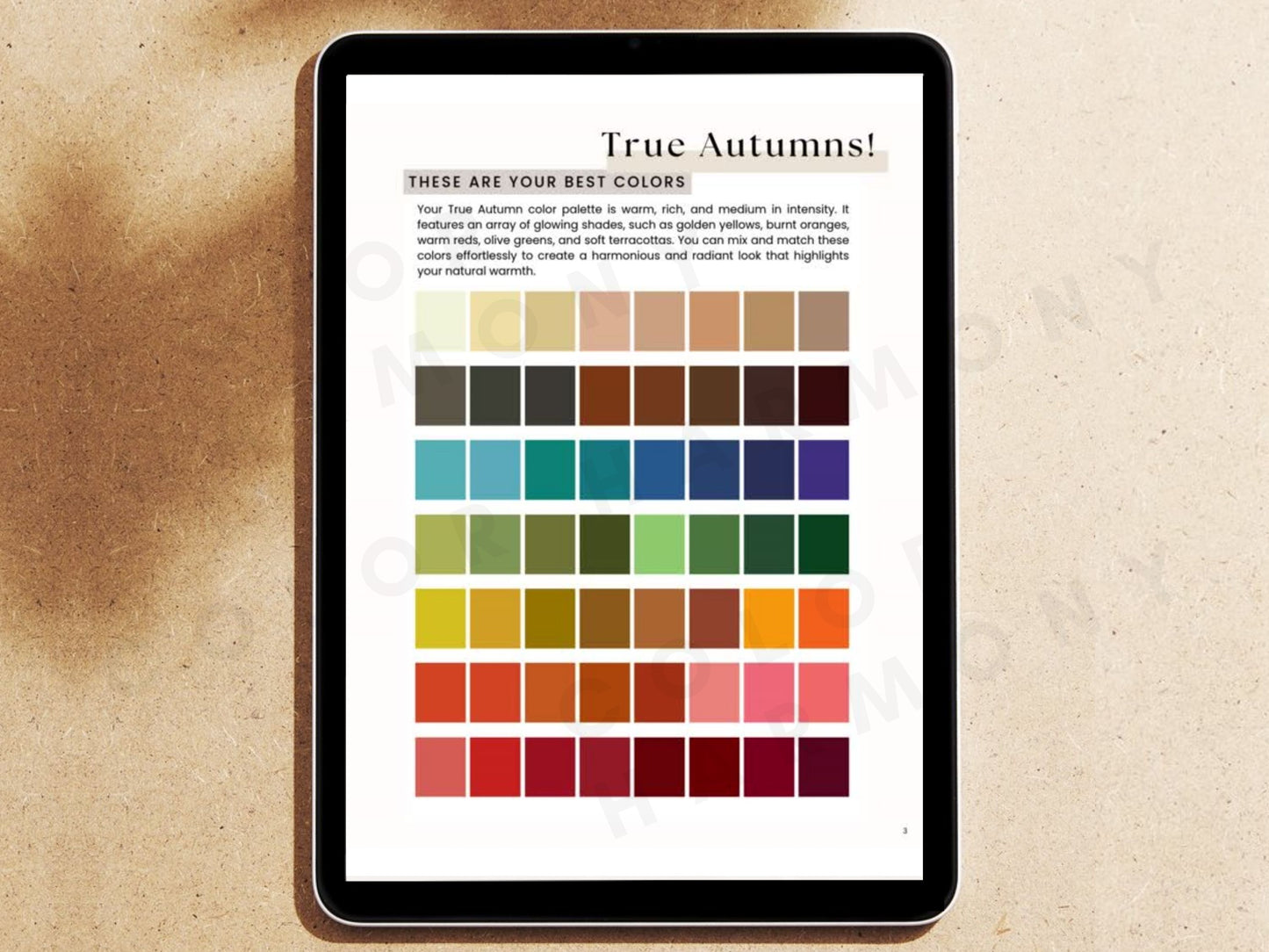True (Warm) Autumn Guide