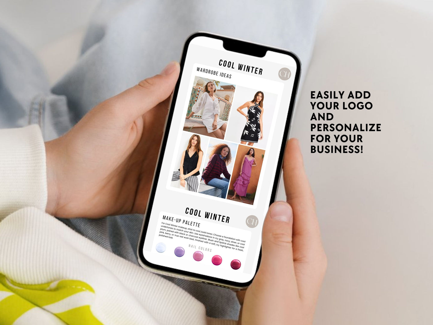 12 Seasonal Color Analysis Templates - Editable Canva Guide