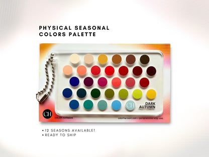 Seasonal Color Swatch Card