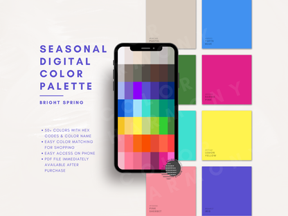 Bright Spring Digital Color Palette