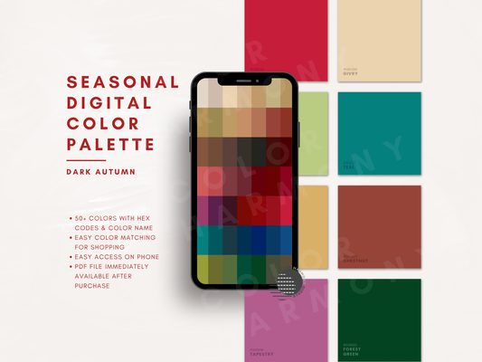 Dark Autumn Digital Color Palette