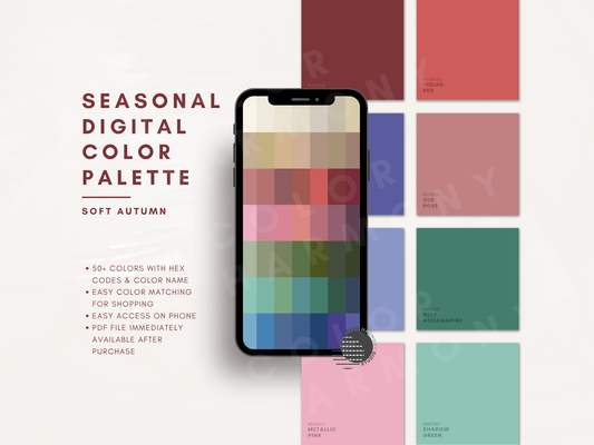 Soft Autumn Digital Color Palette