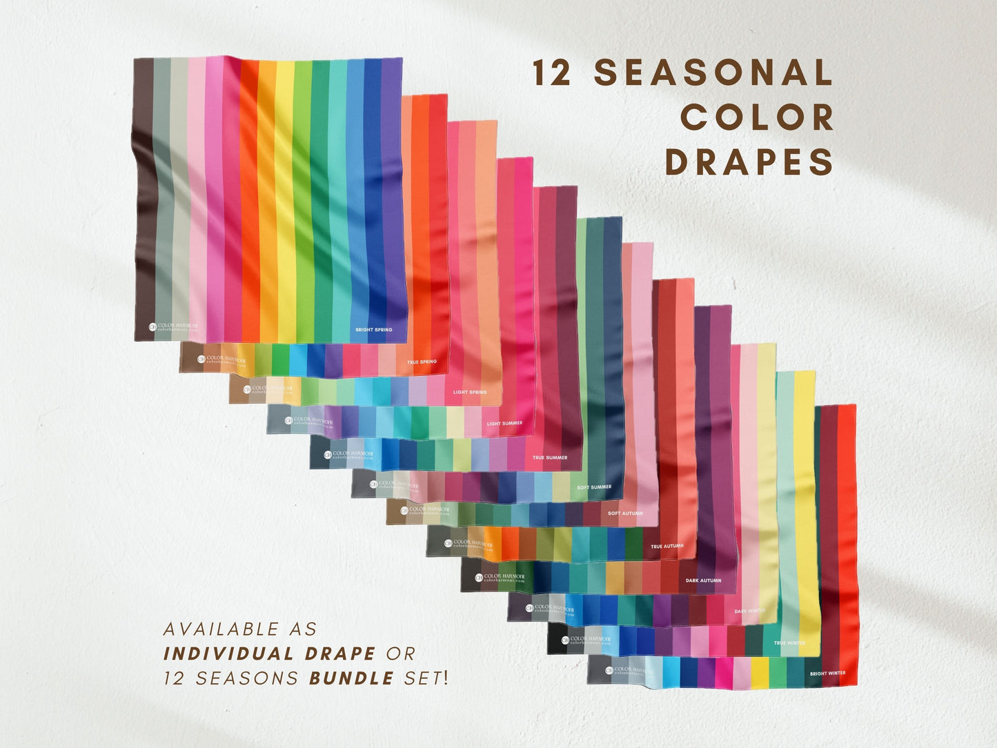 12 Seasons Color Analysis Drapes Set