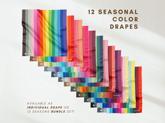 12 Seasons Color Analysis Drapes Set