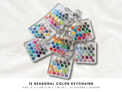 Seasonal Color Acrylic Keychain