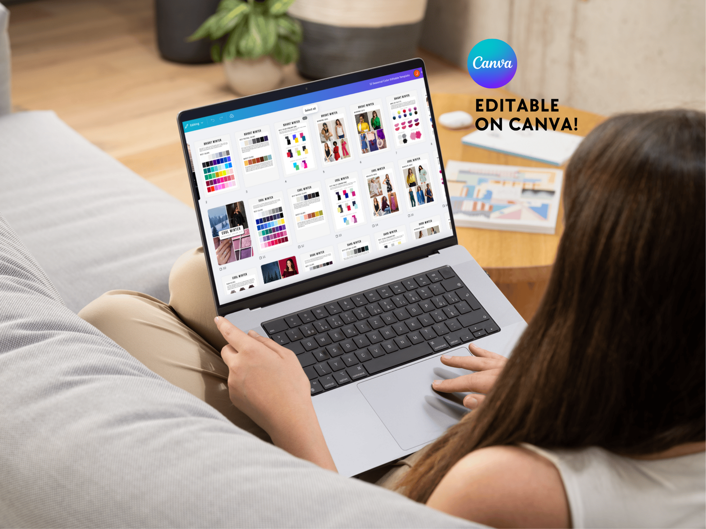 Editable 12 Seasonal Color Templates - Canva Link