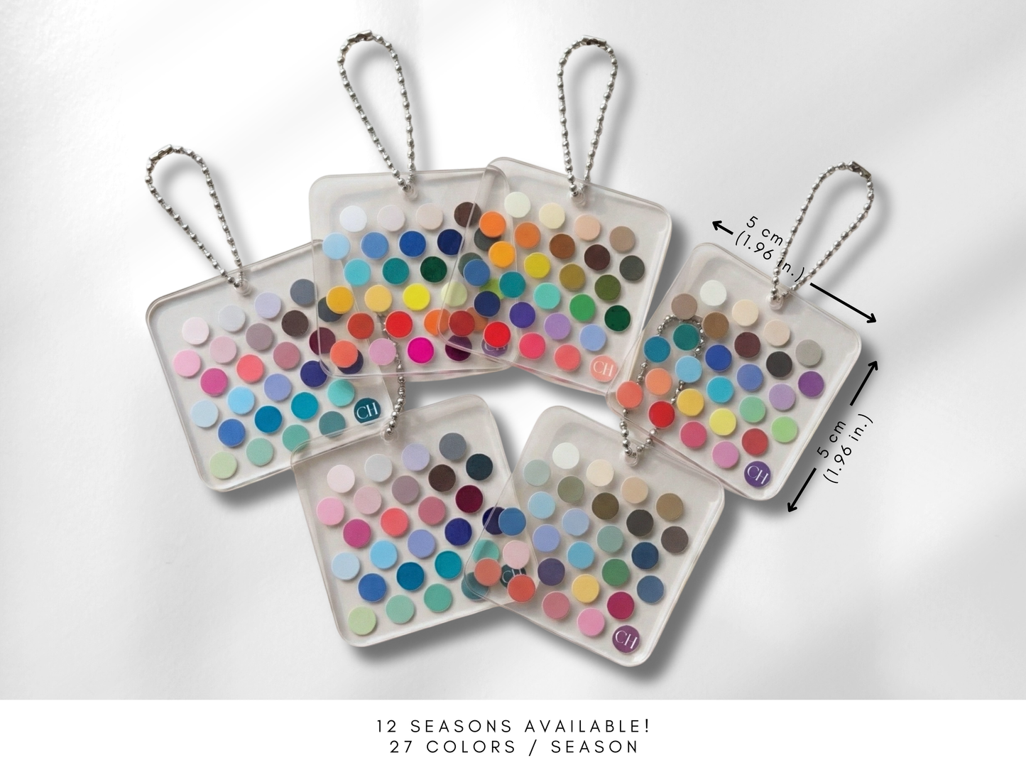 Seasonal Color Acrylic Keychain