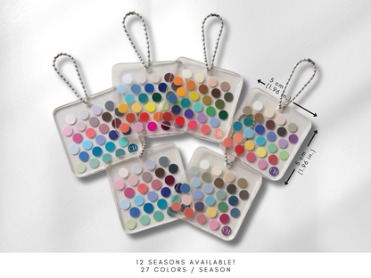 Seasonal Color Acrylic Keychain