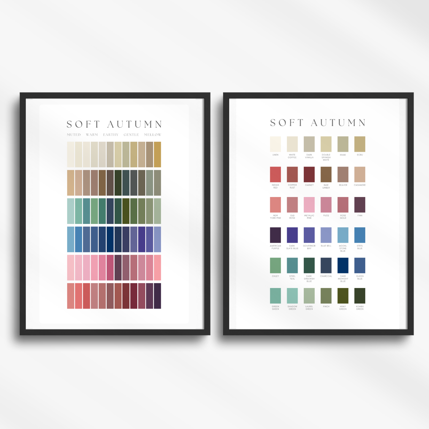 Soft Autumn Printed Poster