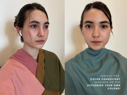 Seasonal Color Drapes for Color Analysis | Sub Season 54-Colors Set
