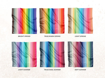 12 Seasons Color Analysis Drapes Set