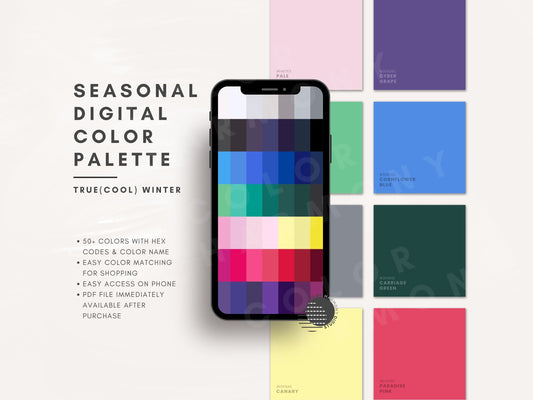 True (Cool) Winter Color Palette