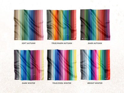 12 Seasons Color Analysis Drapes Set