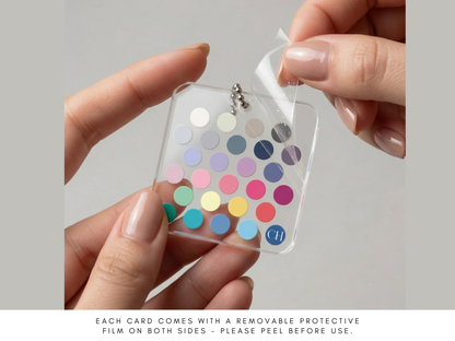 Seasonal Color Acrylic Keychain