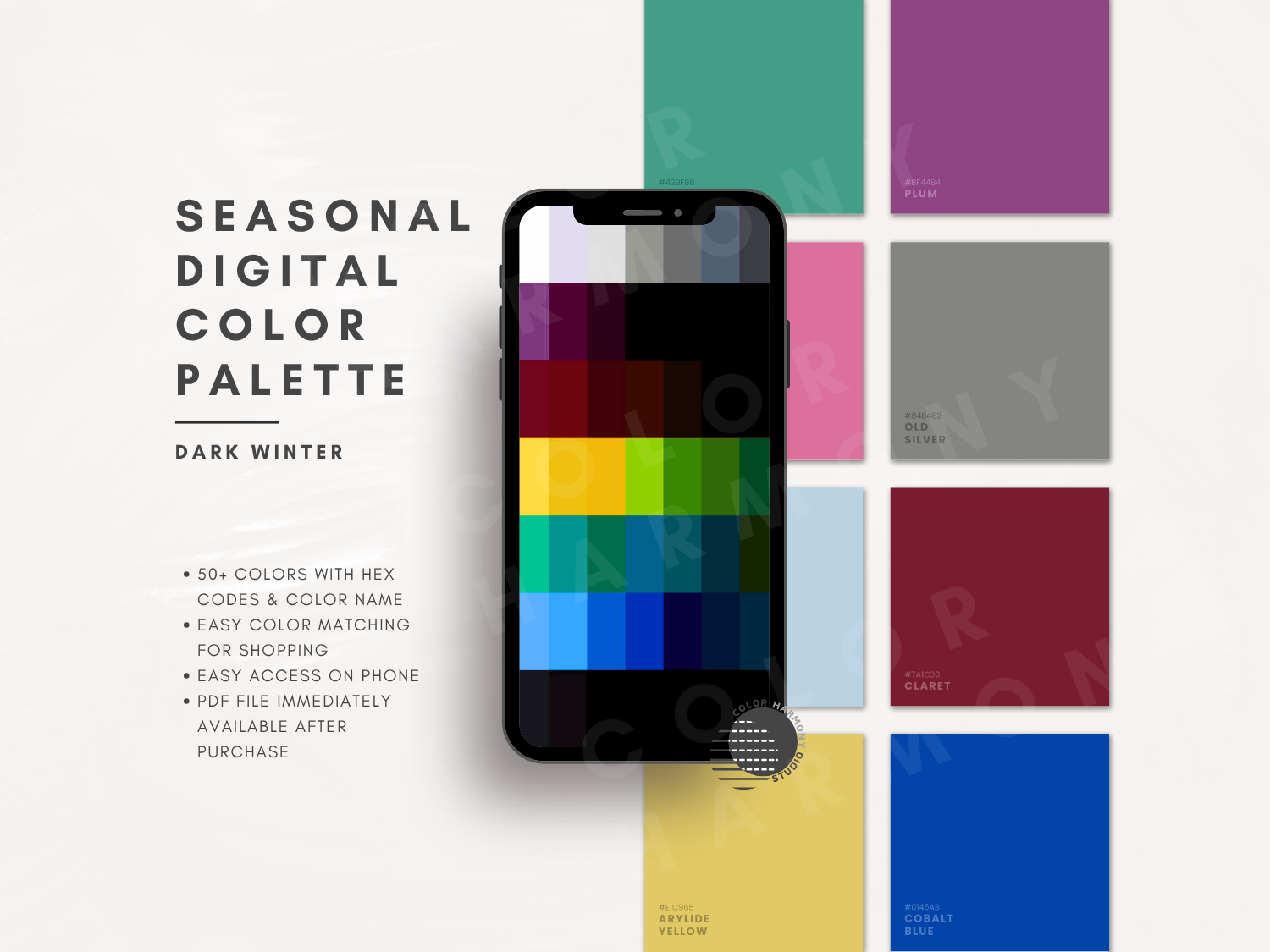 Dark Winter Digital Color Palette – Color Harmoni