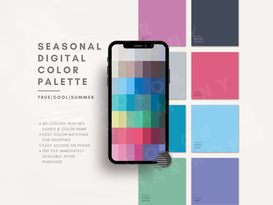 True (Cool) Summer Color Palette